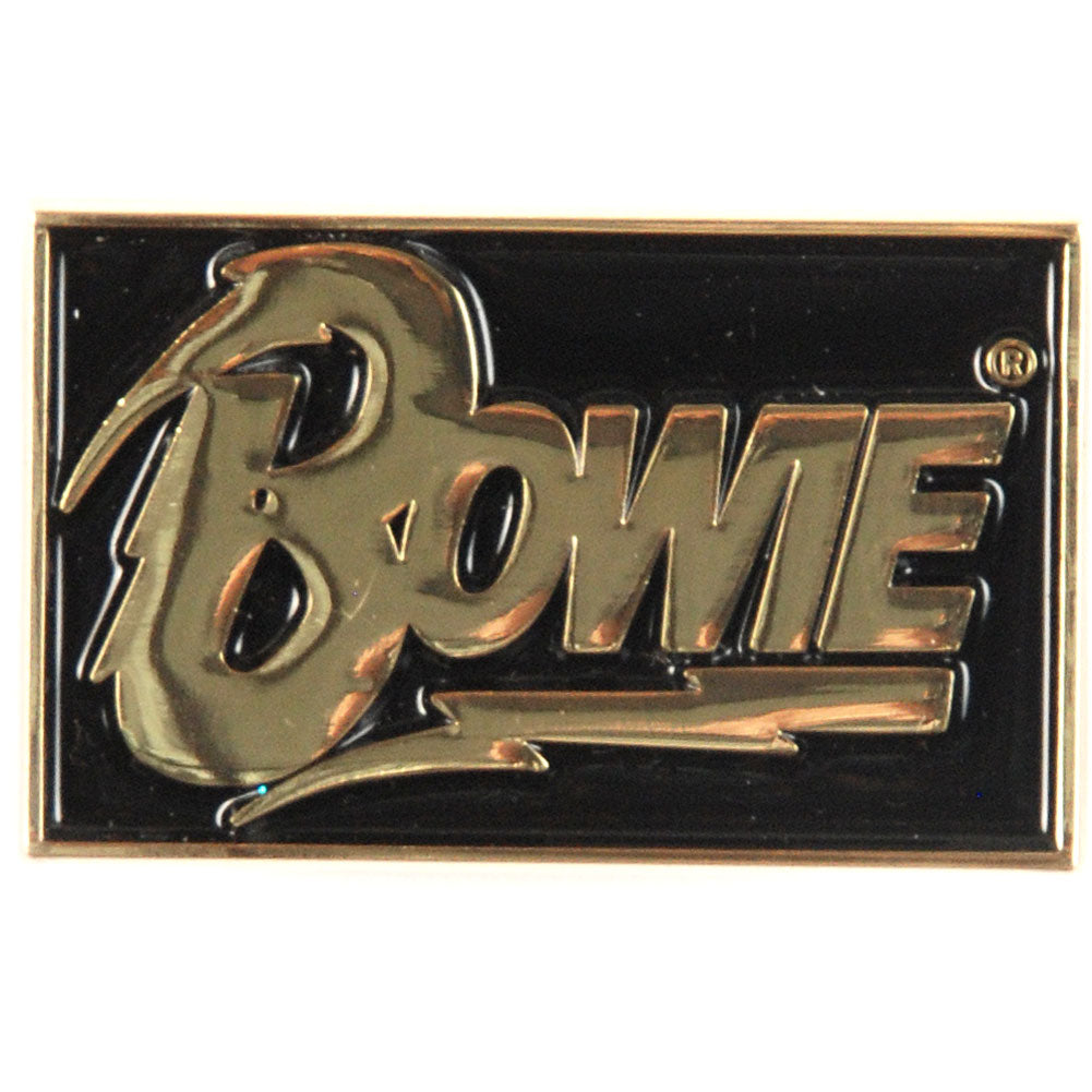 David Bowie Rectangle Lapel Pin Pewter Pin Badge