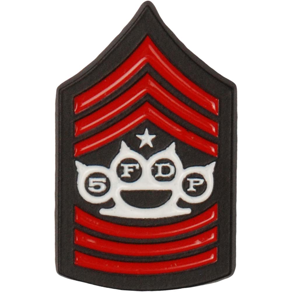 Five Finger Death Punch Red Shield Pin Pewter Pin Badge