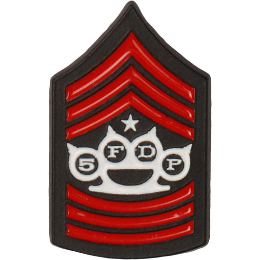 Five Finger Death Punch Red Shield Pin Pewter Pin Badge
