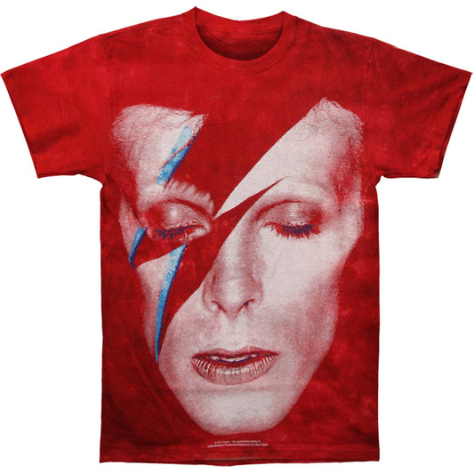 David Bowie Aladdin Sane Tie Dye T-shirt Front