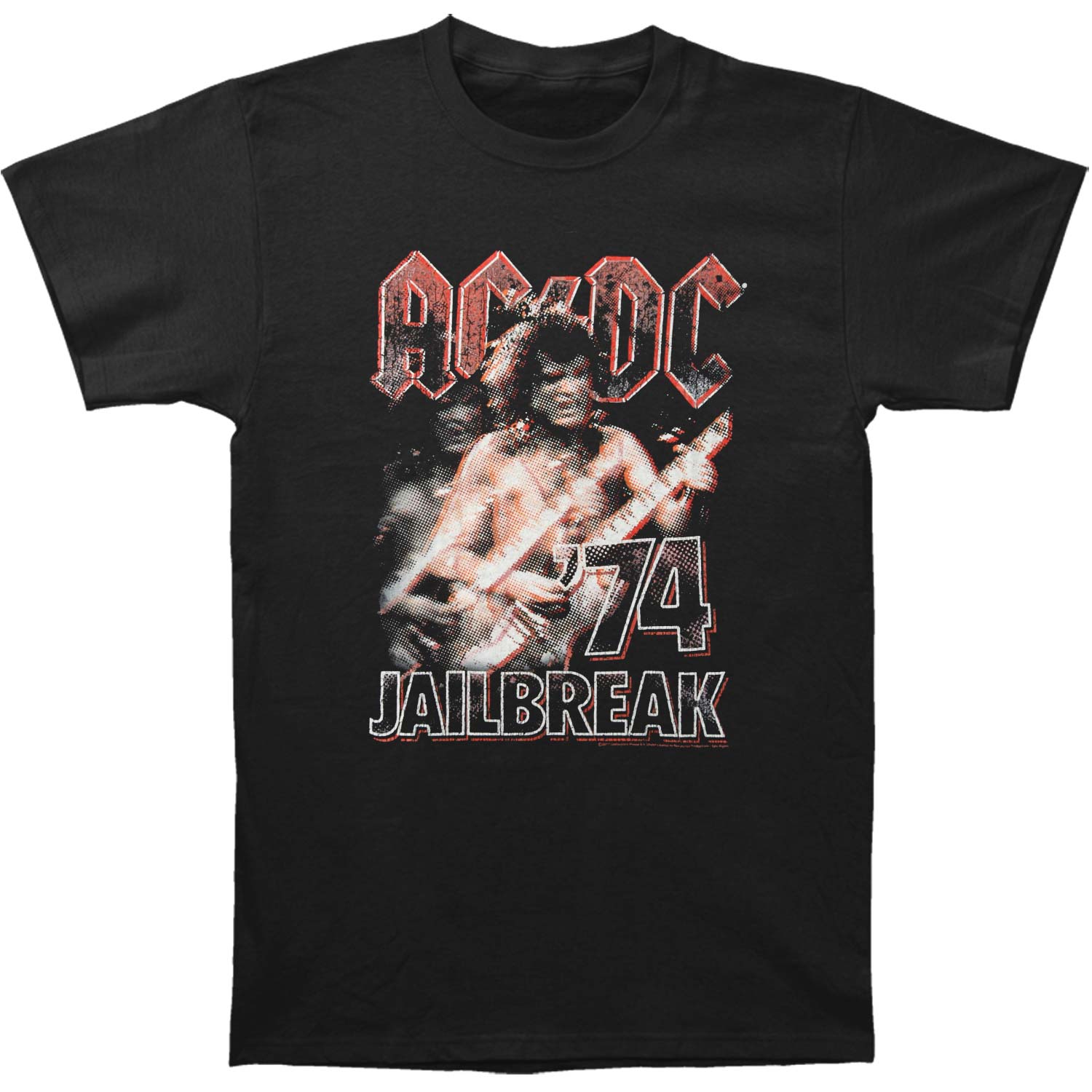 AC/DC 74 Jail Break T-shirt Front