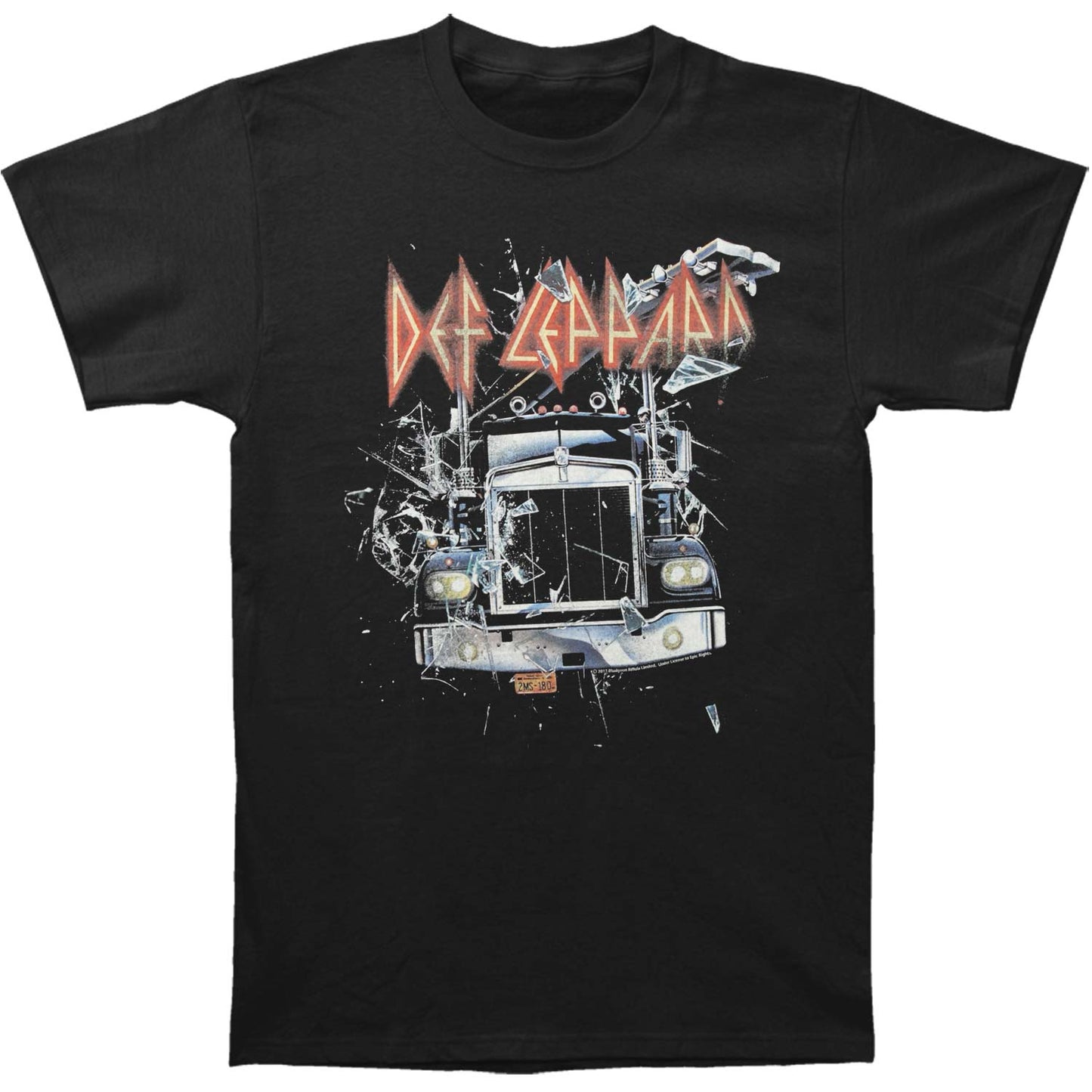 Def Leppard Through Night T-shirt Front