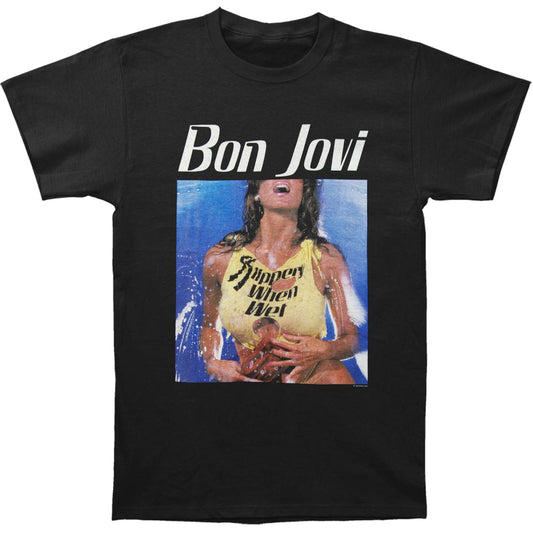 Bon Jovi Bon Slippery T-shirt Front