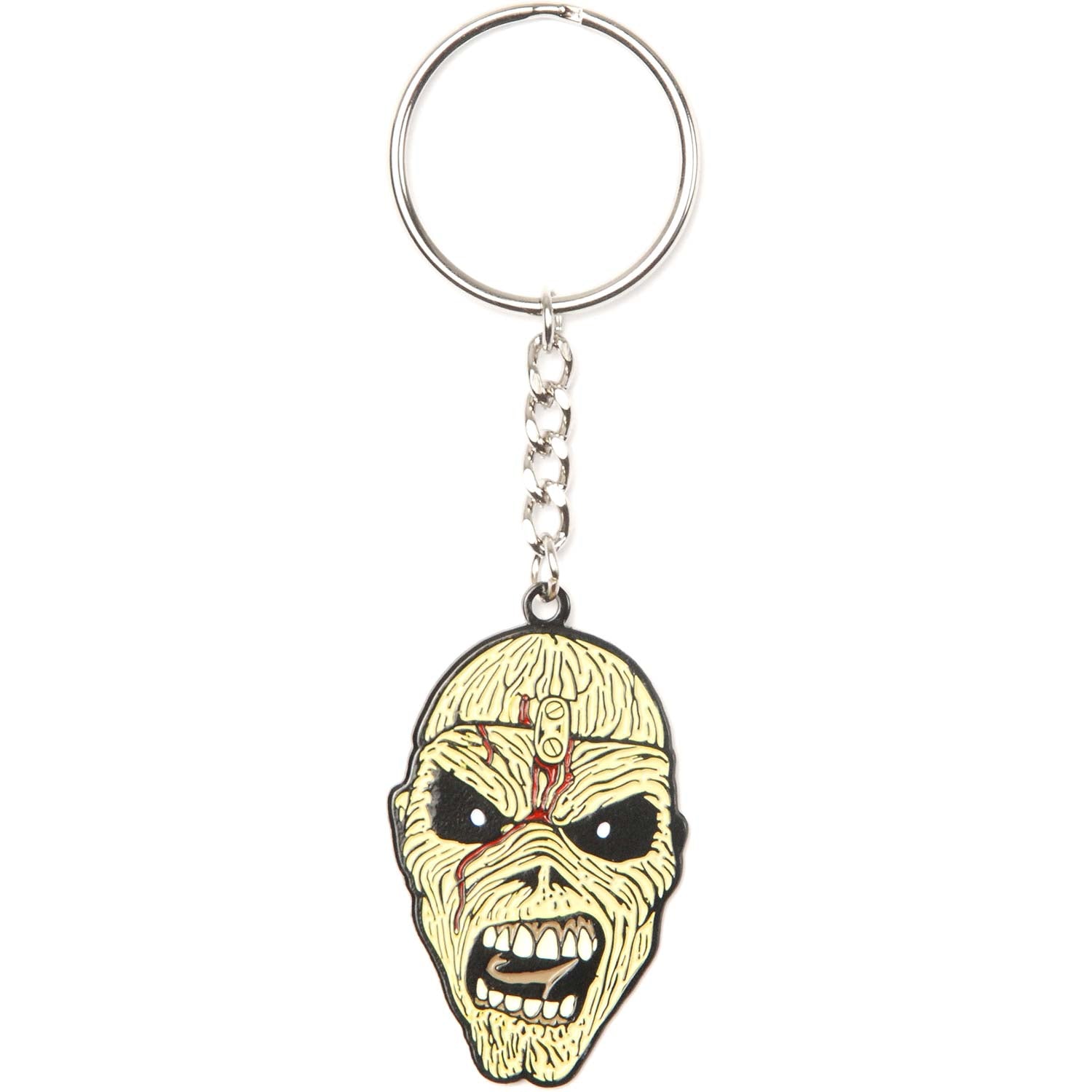 Iron Maiden Piece Of Mind Eddie Metal Key Chain Front