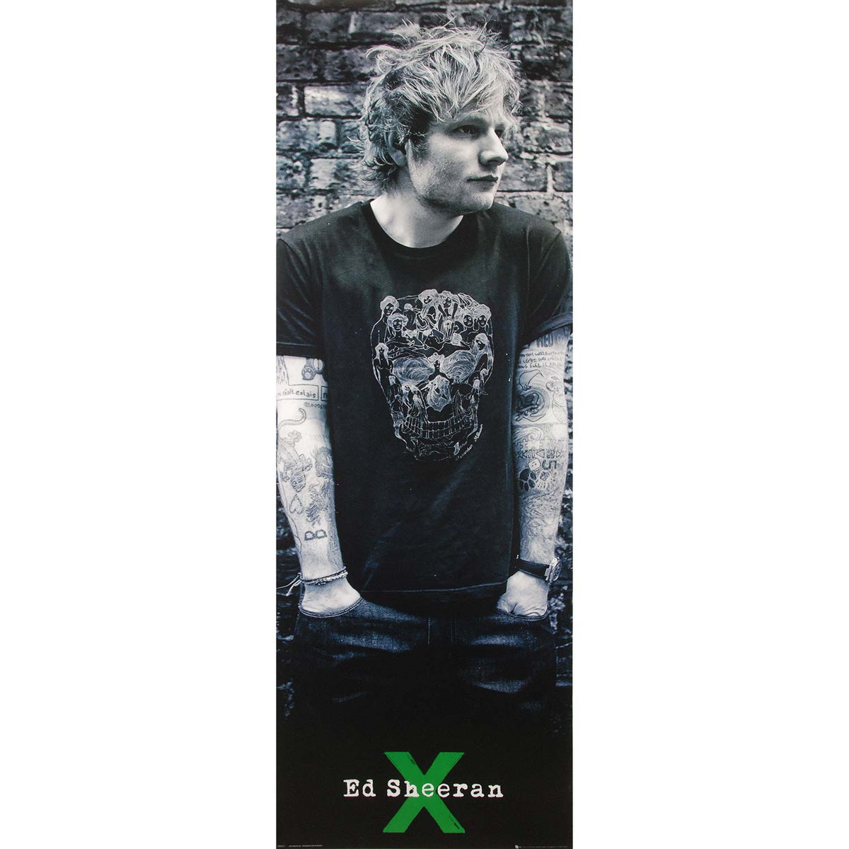 Ed Sheeran Skull Door Poster Front