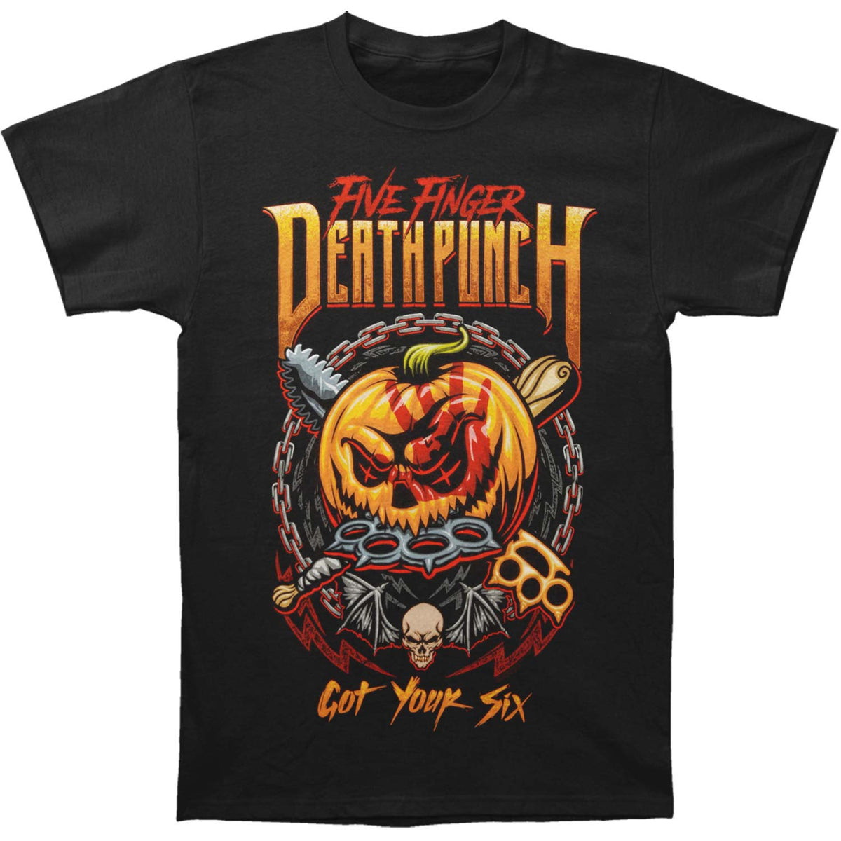 Five Finger Death Punch GY6 Halloween T-shirt Front