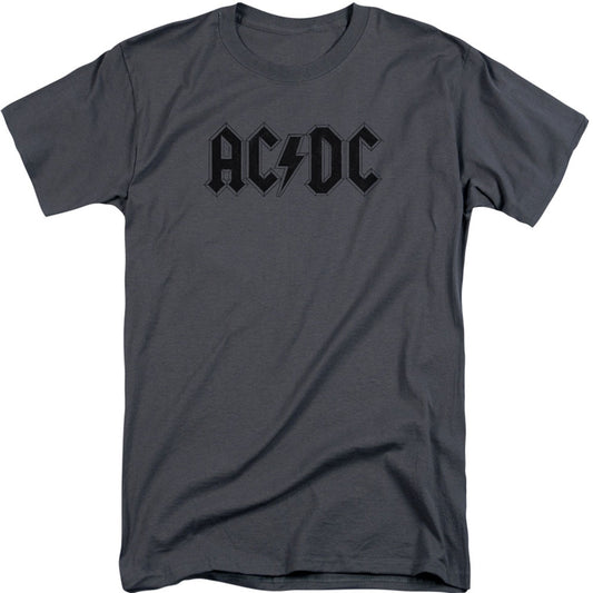AC/DC Worn Logo Adult Tall T-shirt Tall Front
