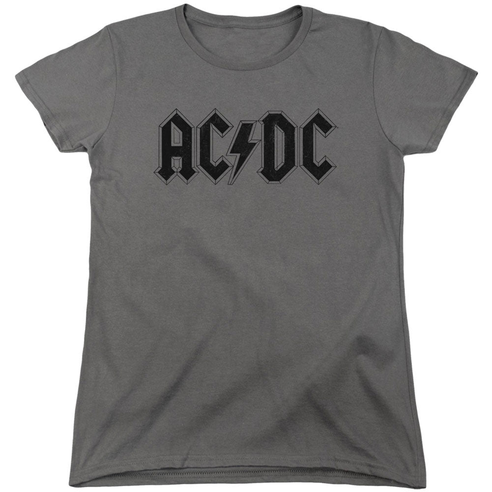 AC/DC Worn Logo Junior Top Front