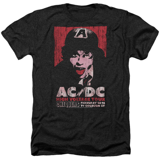 AC/DC AC/DC High Voltage Live 1975 Adult Heather 40% Poly T-shirt