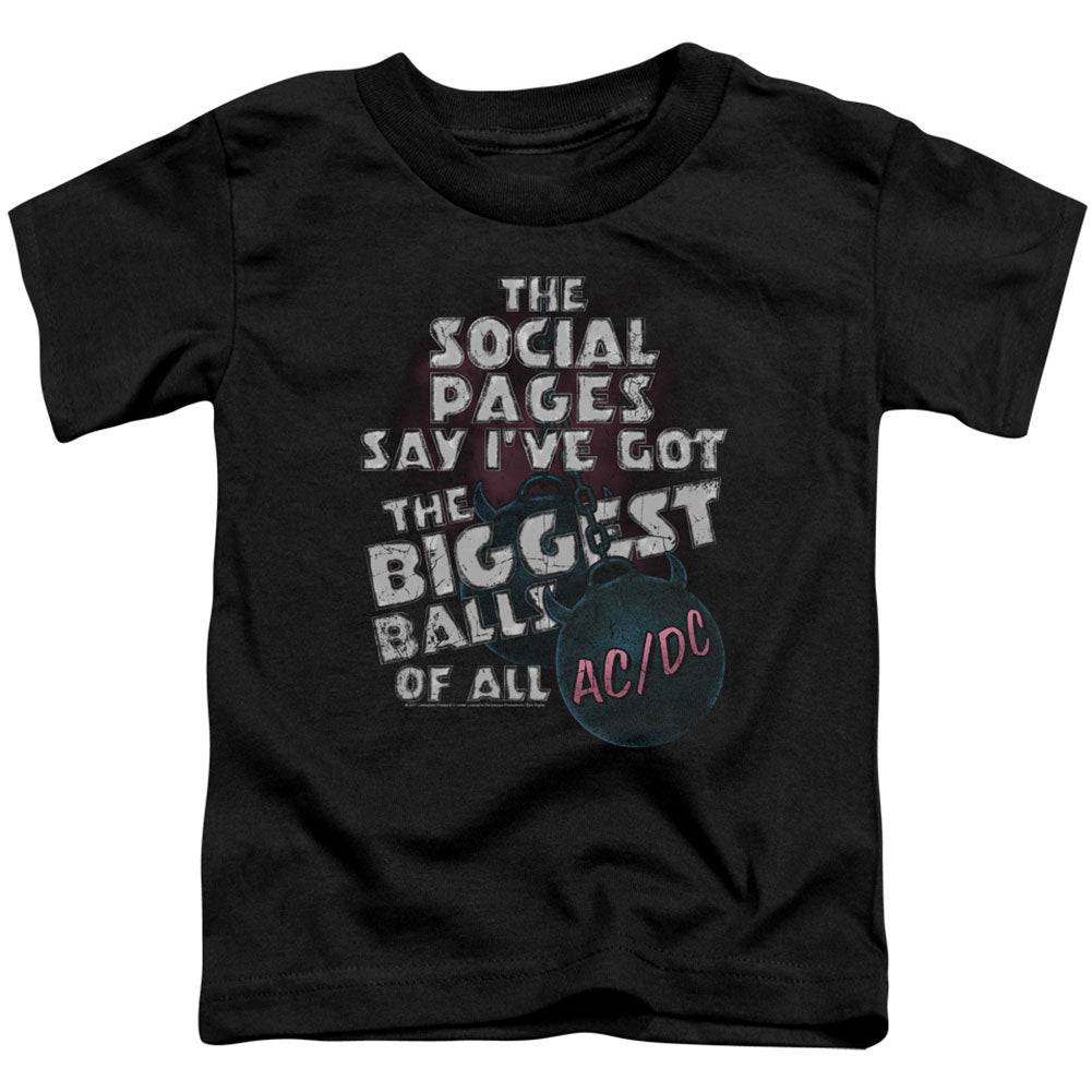 AC/DC Big Balls Toddler Childrens T-shirt Front