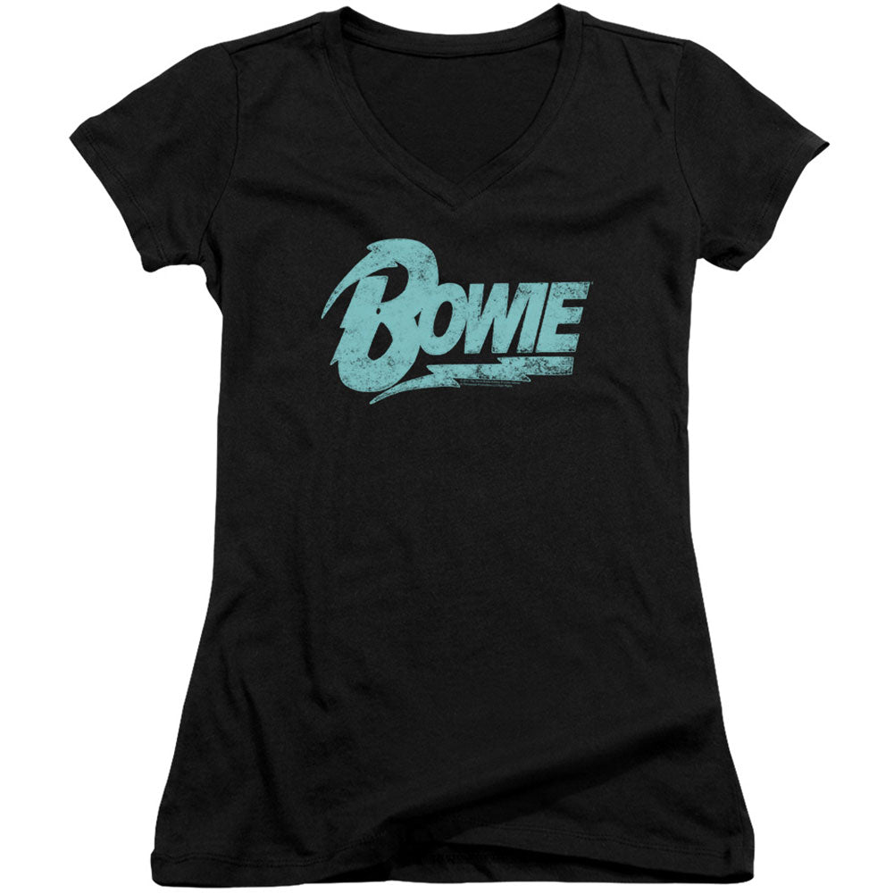 David Bowie Logo Cap Sleeve Junior Top