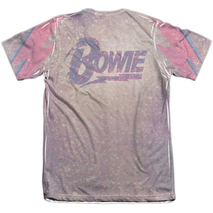 David Bowie Glam 65% Poly Front/Back Print Sublimation T-shirt