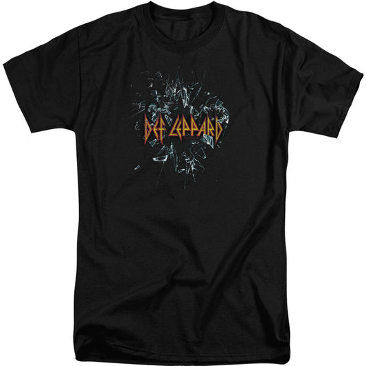 Def Leppard Broken Glass Adult Tall T-shirt Tall Front