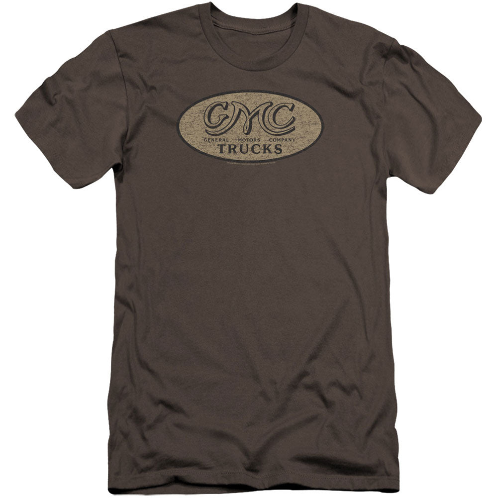Vintage Oval Logo Premium Canvas Brand Slim Fit T-shirt