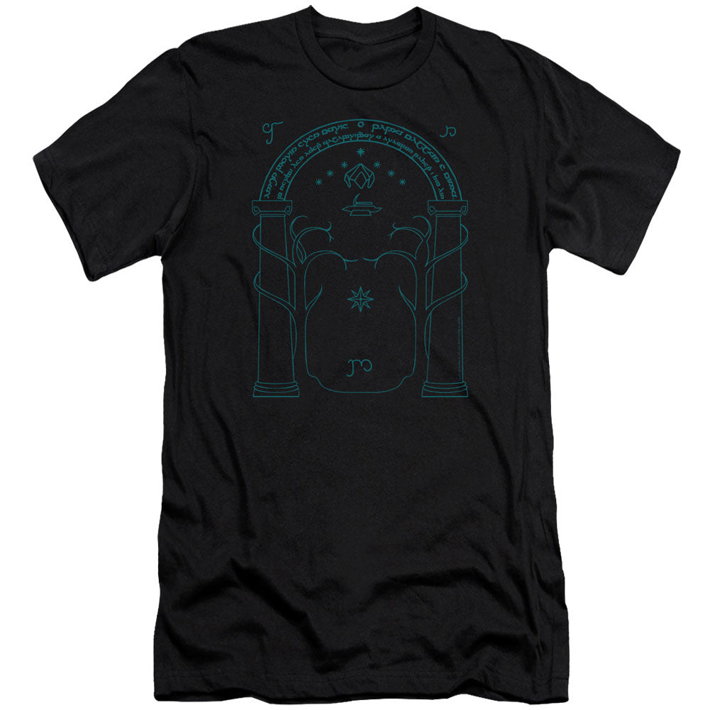 Lord Of The Rings Doors Of Durin Premium Canvas Brand Slim Fit T-shirt