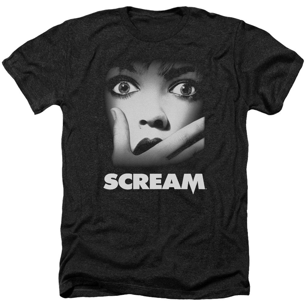 Scream Poster Adult Heather 40% Poly T-shirt