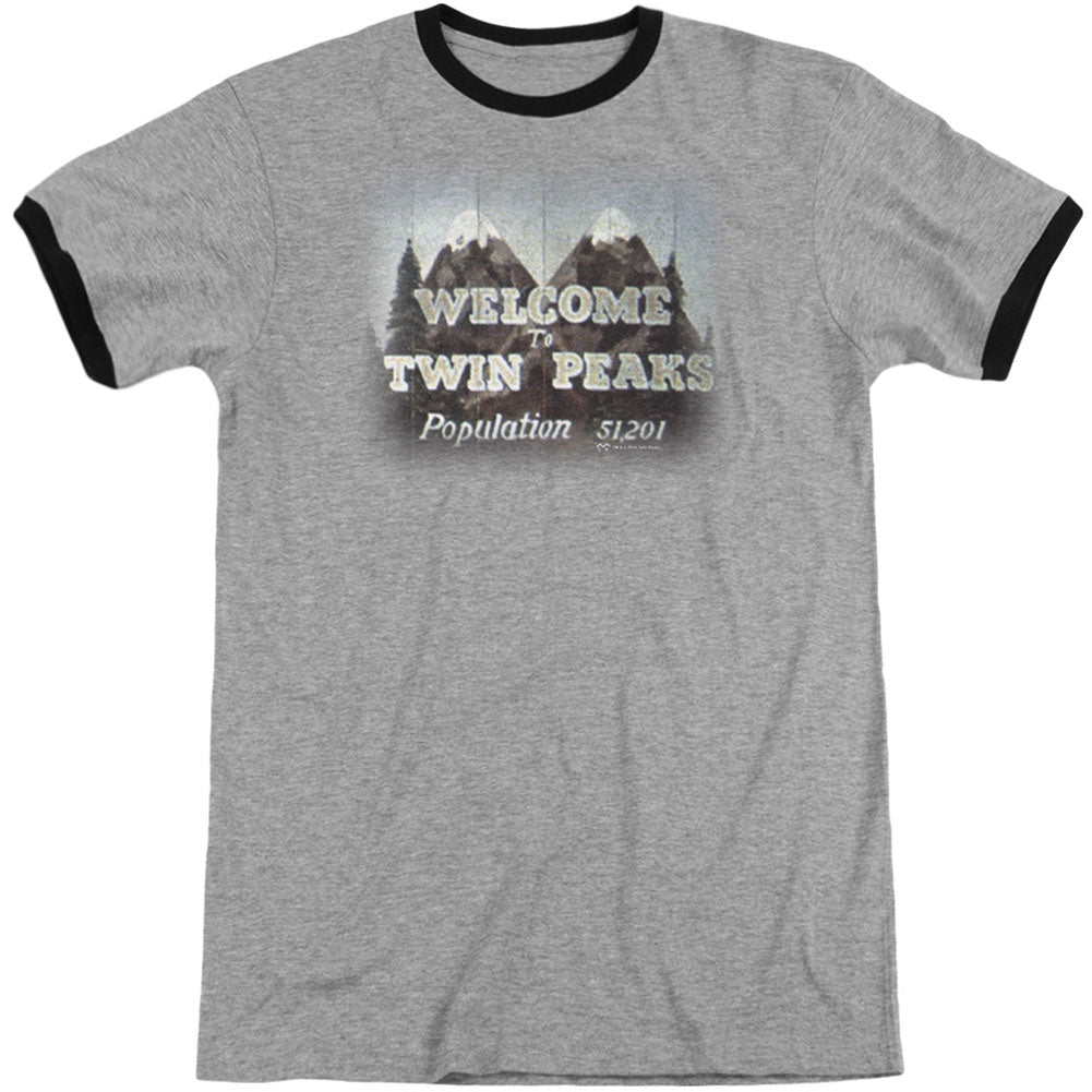 Twin Peaks Welcome To Adult Ringer T-shirt