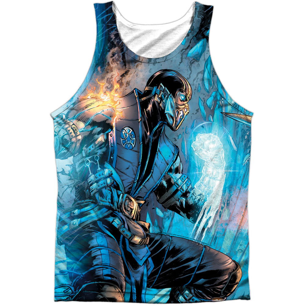 Mortal Kombat Kombat Comic 100% Poly Front/Back Print Mens Tank