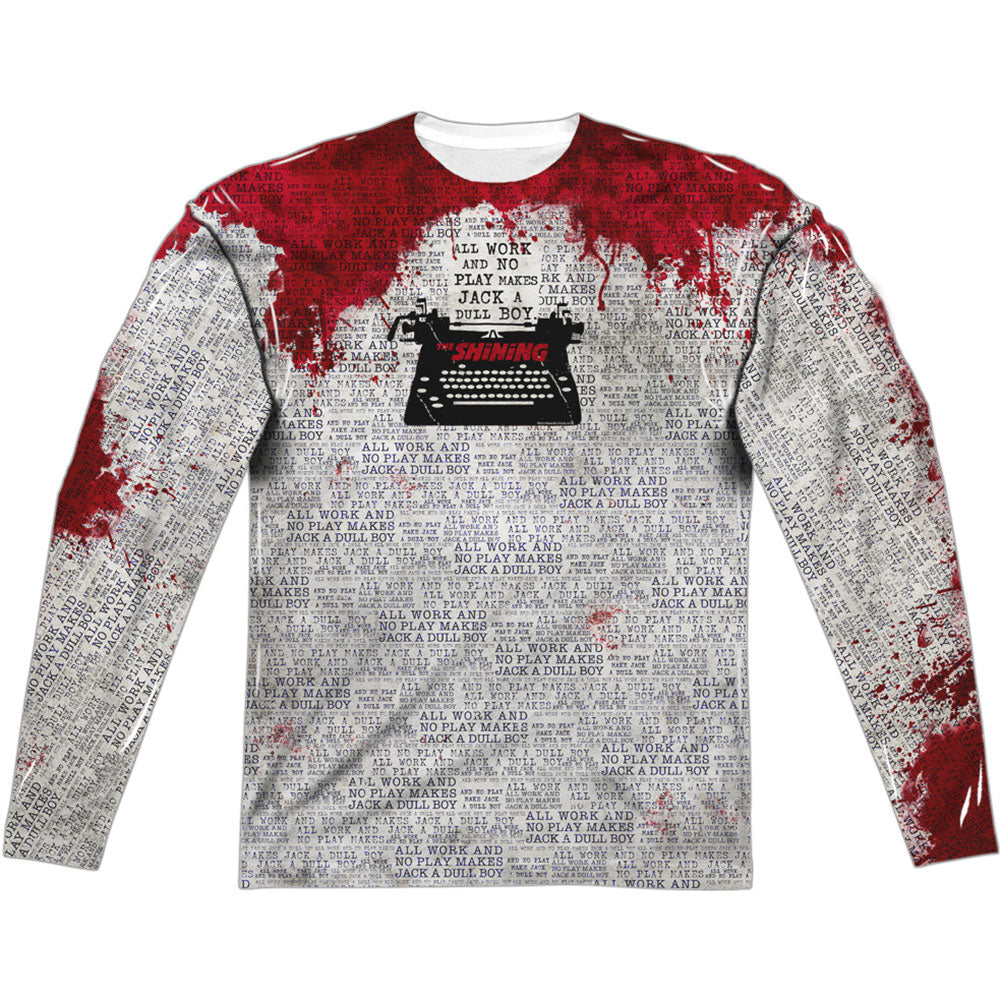 The Shining All Work 100% Poly Front/Back Print Sublimation Long Sleeve