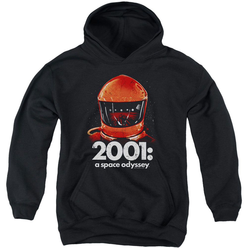 2001 A Space Odyssey Space Travel Youth 50% Poly Hooded Sweatshirt Front