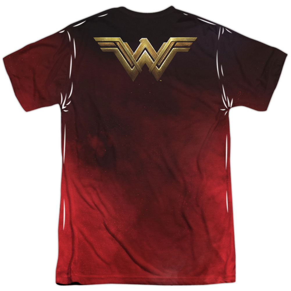 Wonder Woman Arms Crossed 100% Poly Front/Back Print Sublimation T-shirt