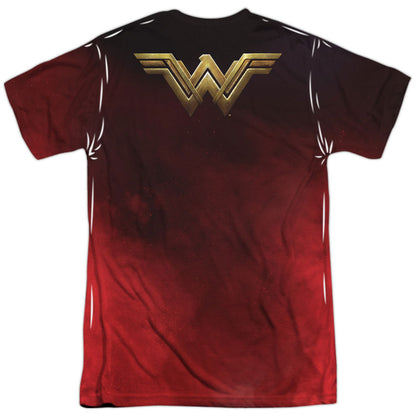 Wonder Woman Arms Crossed 100% Poly Front/Back Print Sublimation T-shirt
