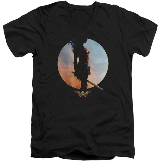 Wonder Woman Wisdom And Wonder Adult V-Neck Slim Fit T-shirt