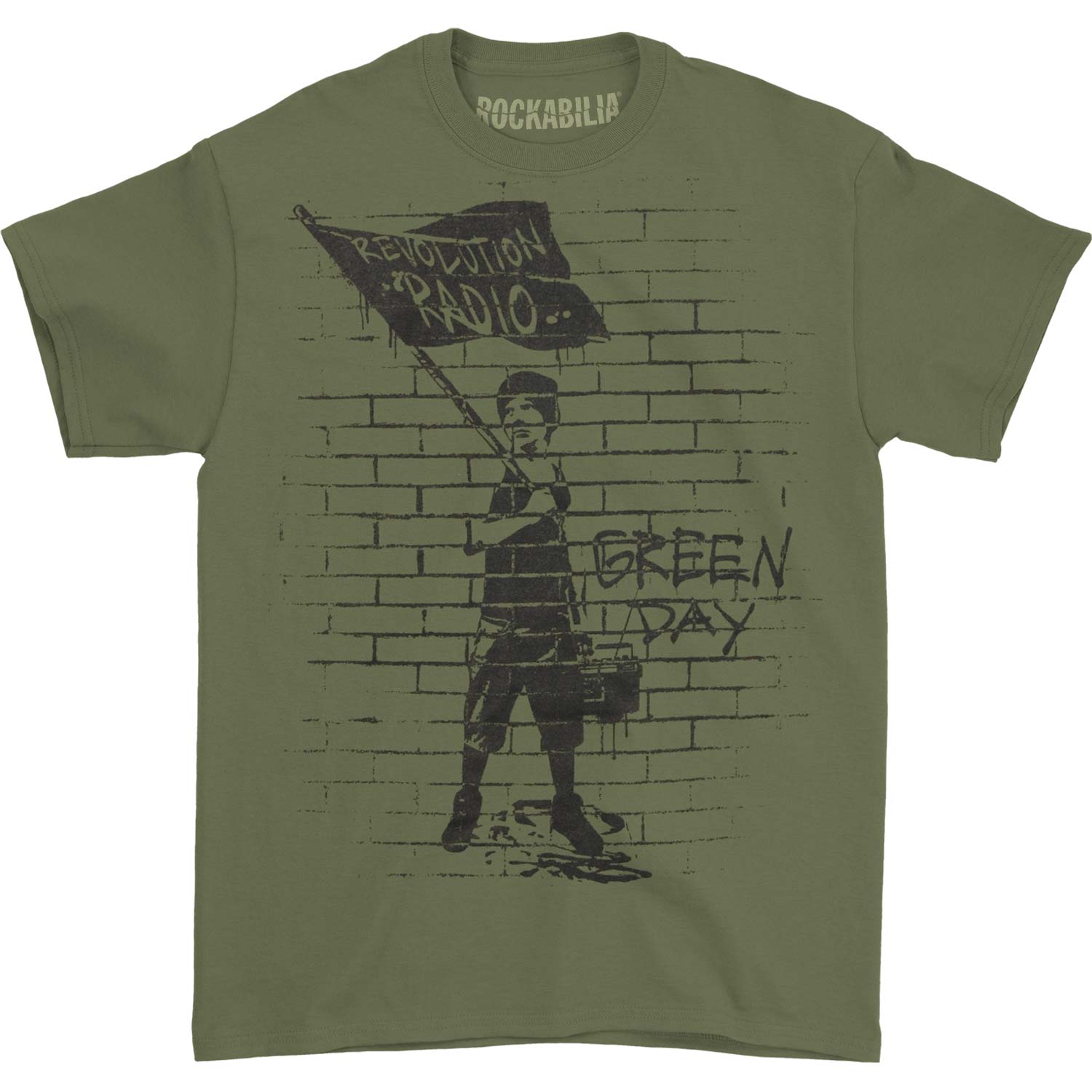 Green Day Flag Boy Tee T-shirt Front