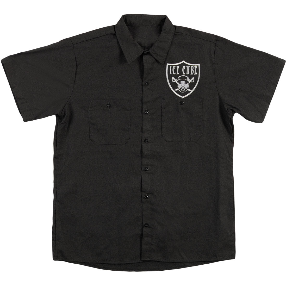 Ice Cube Raider Logo Work Shirt Front