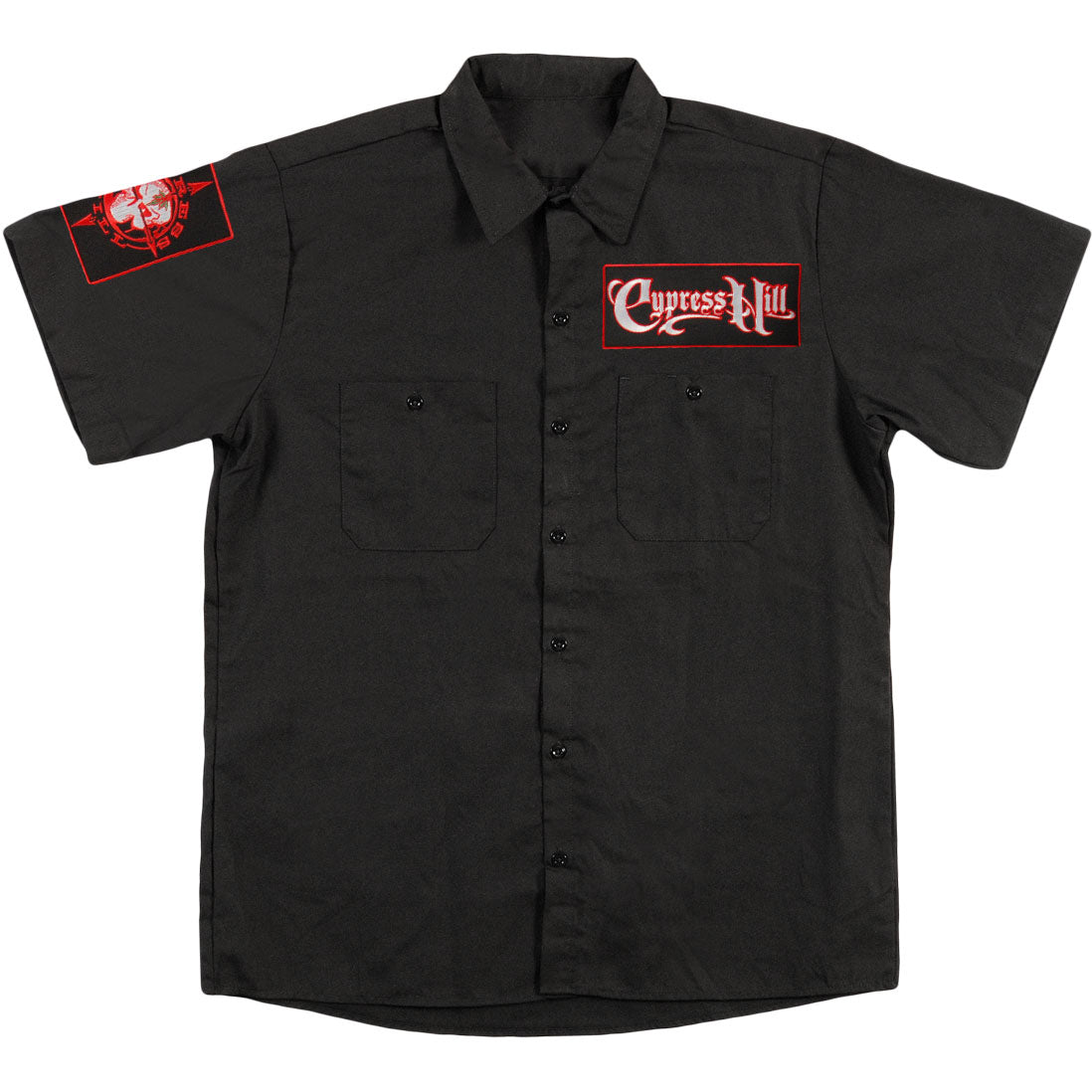 Cypress Hill Skull & Compass Work Shirt Front