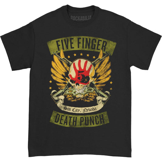 Five Finger Death Punch Locked & Loaded T-shirt Front