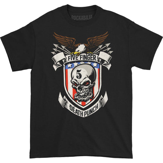 Five Finger Death Punch Stars & Stripes Shield T-shirt Front