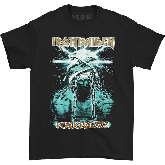 Iron Maiden Powerslave Lightning T-shirt Front