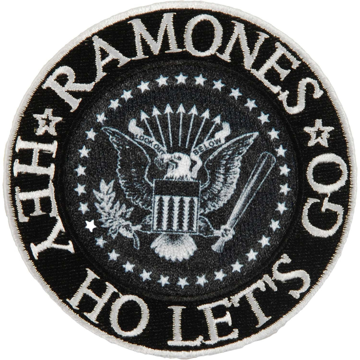 Ramones Hey Ho Seal Embroidered Patch Front