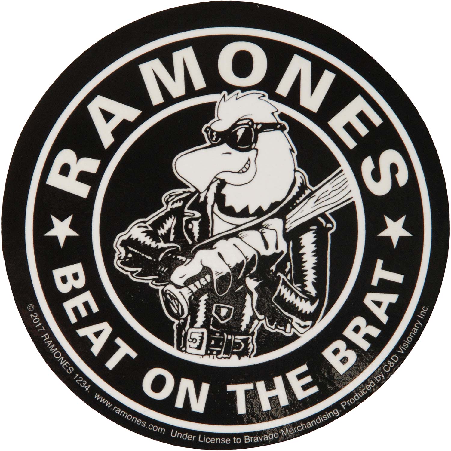 Ramones Beat On The Brat Sticker Front