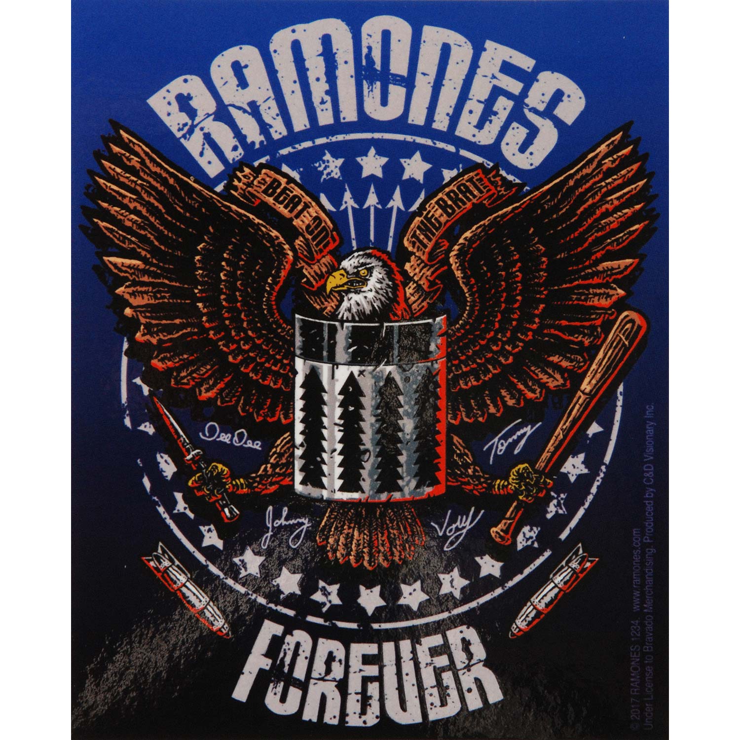 Ramones Forever Sticker Front