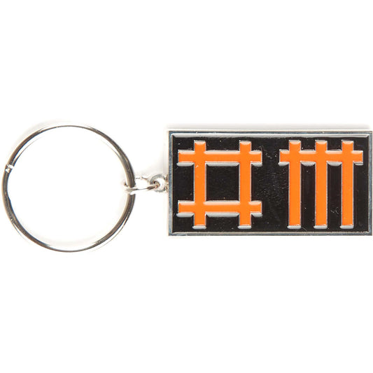 Depeche Mode Logo Metal Key Chain Front