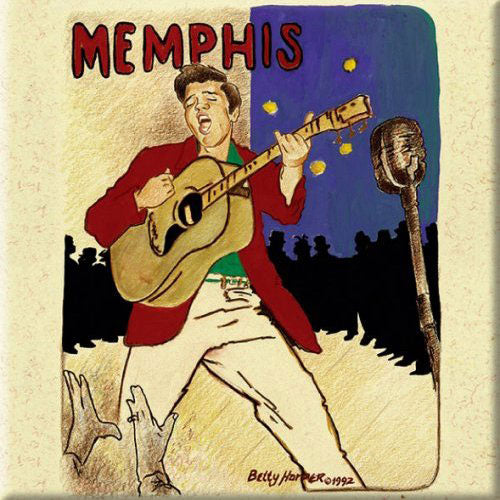 Elvis Presley Memphis Magnet Front