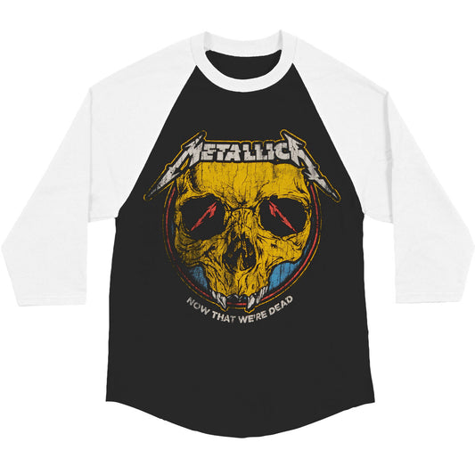 Metallica Now That We're Dead Raglan Baseball Jersey Front