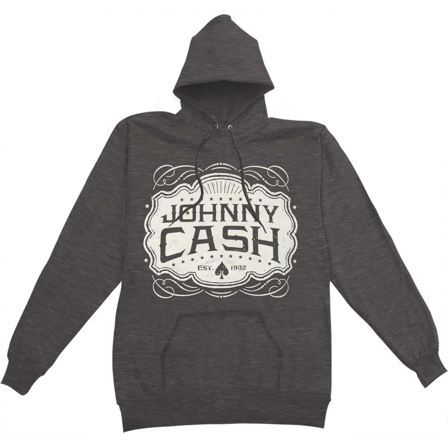 Johnny Cash Cash Emblem Hoodie Hooded Sweatshirt Front