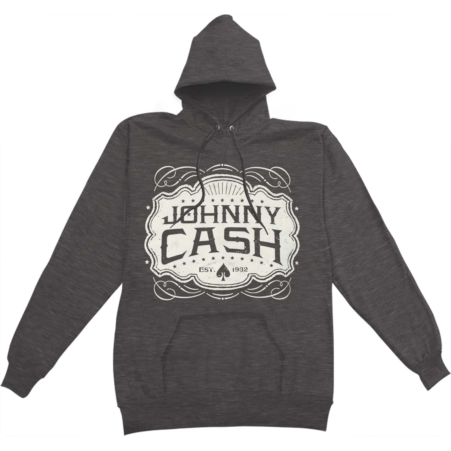 Johnny Cash Cash Emblem Hoodie Hooded Sweatshirt Front