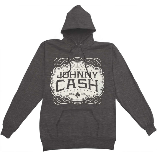 Johnny Cash Cash Emblem Hoodie Hooded Sweatshirt Front