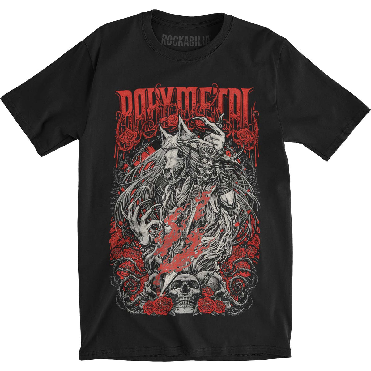 Babymetal Rose Wolf Slim Fit T-shirt Front