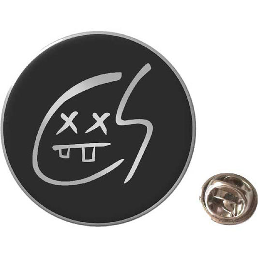 Chainsmokers Logo Pewter Pin Badge Front