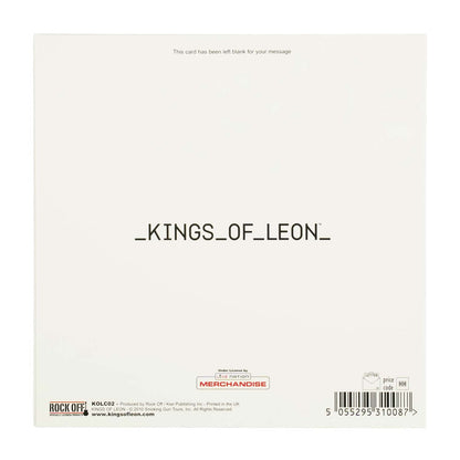 Kings Of Leon Only By Night Greeting Card Back