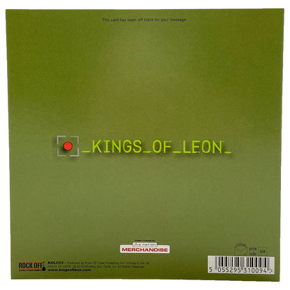 Kings Of Leon Green Greeting Card Back