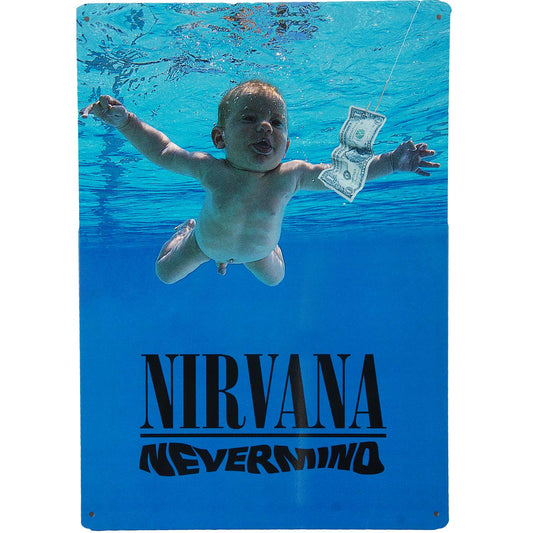 Nirvana Nevermind Tin Concert Sign Front