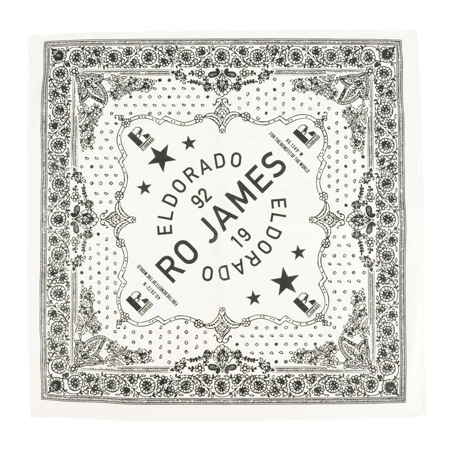 Ro James El Dorado White Bandana Front