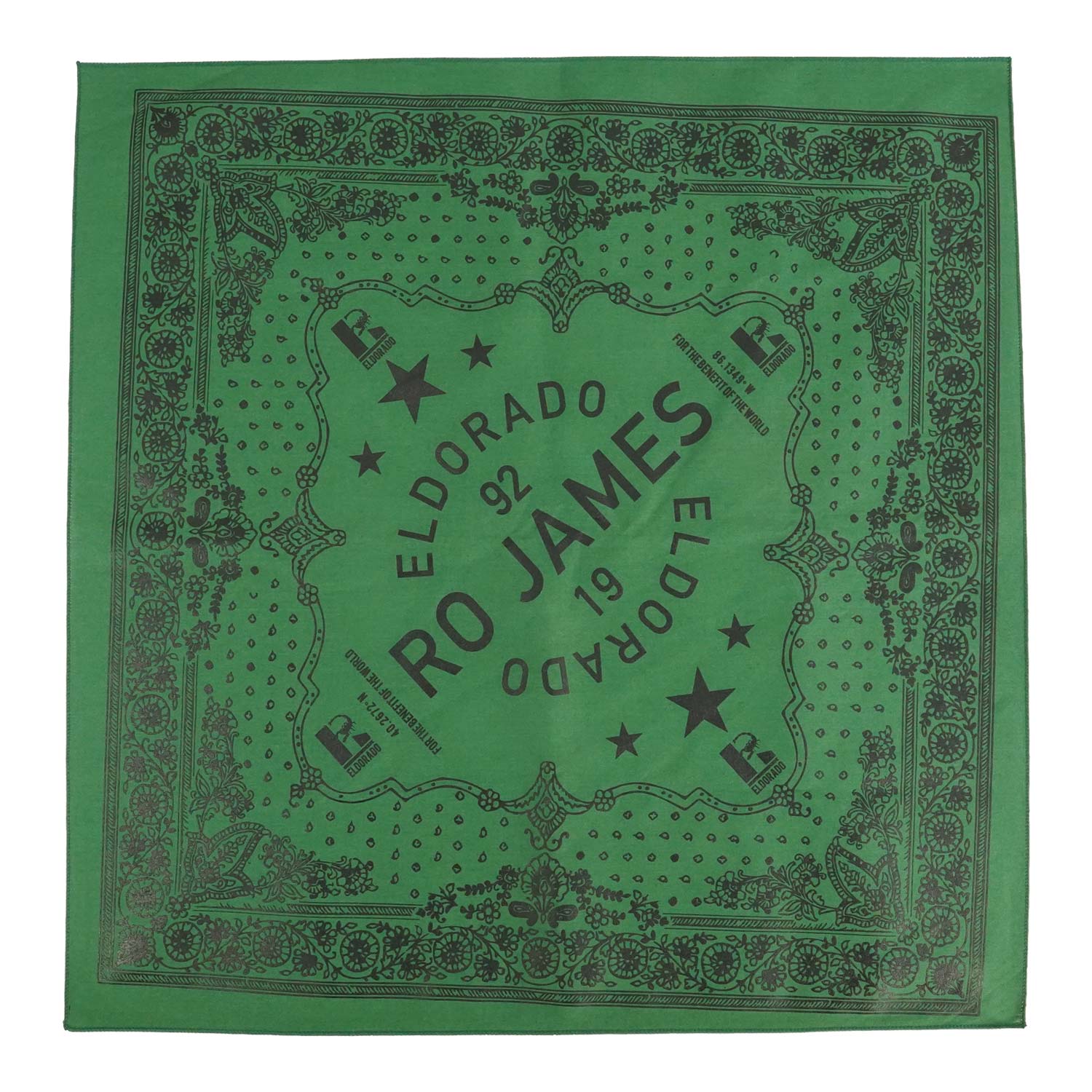 Ro James El Dorado Green Bandana Front