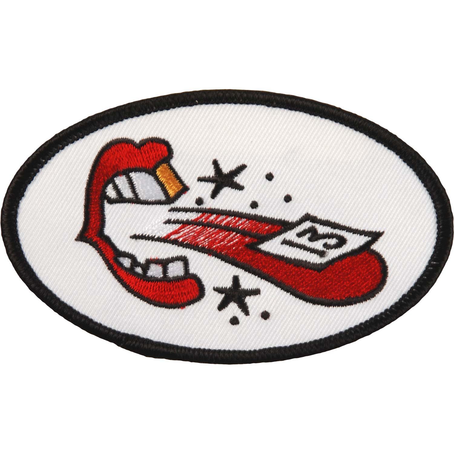 Elle King Lips & Tongue Embroidered Patch Front
